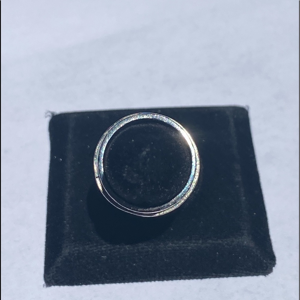 925 Sterling Silver Solid/Heavy Cross Fidget Ring - image 7